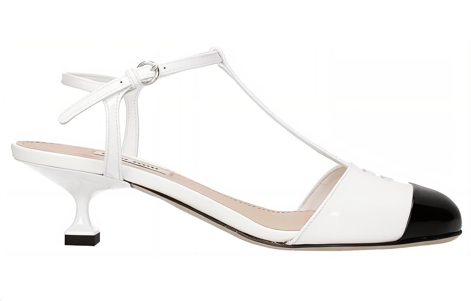 (W) MIU MIU Killer 'Patent White Fashion Slides' 圖 2