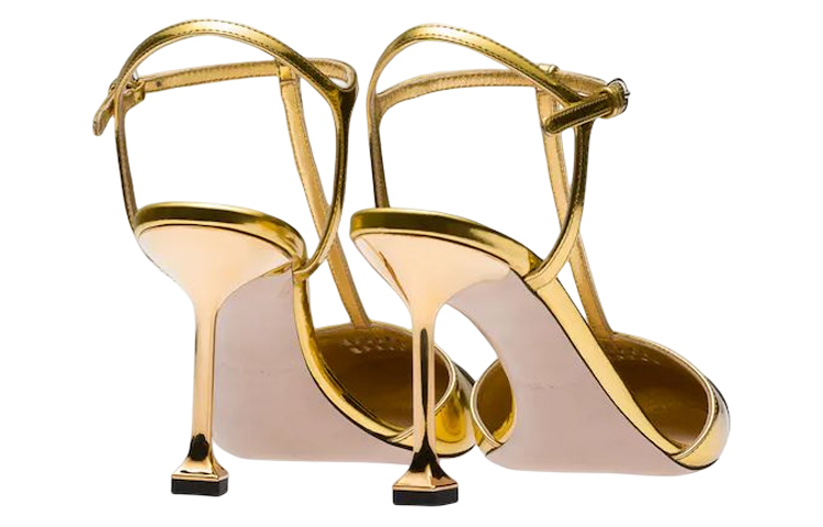 (W) MIU MIU Killer Heel 'Gold Patent with Back Strap' 圖 5