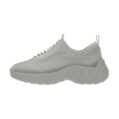 (W) MIU MIU Knit Slip-On Sneakers 'Grey'