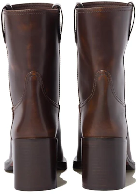 (W) MIU MIU Stivaletto in Pelle ''Eleganza Semplice Sienna'' 5U966D_3KY8_F0038_F_075 Shop (W) MIU MIU Stivaletto in Pelle ''Eleganza Semplice Sienna'' 5U966D_3KY8_F0038_F_075