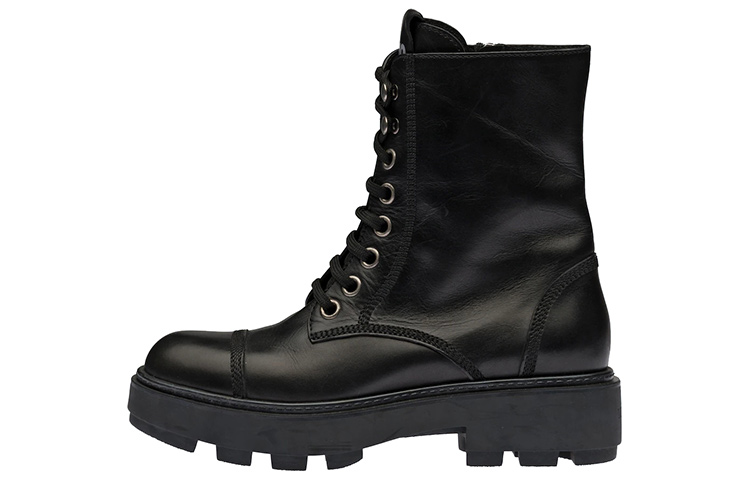 (W) MIU MIU Leather Ankle Boots 'Black'