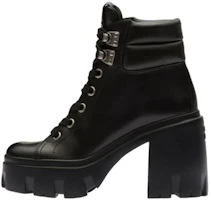 (Women) MIU MIU Leather Ankle Boots 'Black Fashion' 5T789D_3AQP_F0002_F_095 (Women) MIU MIU Leather Ankle Boots 'Black Fashion' 5T789D_3AQP_F0002_F_095