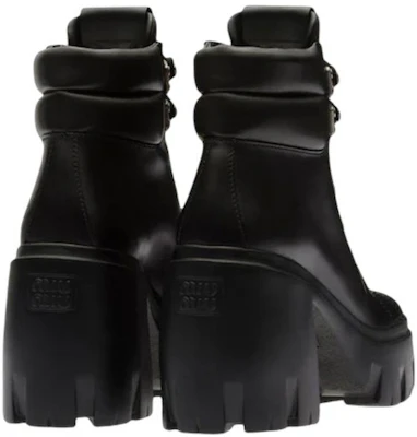 (W) MIU MIU 黑色时尚皮革短靴 5T789D_3AQP_F0002_F_095 Shop (W) MIU MIU 黑色时尚皮革短靴 5T789D_3AQP_F0002_F_095