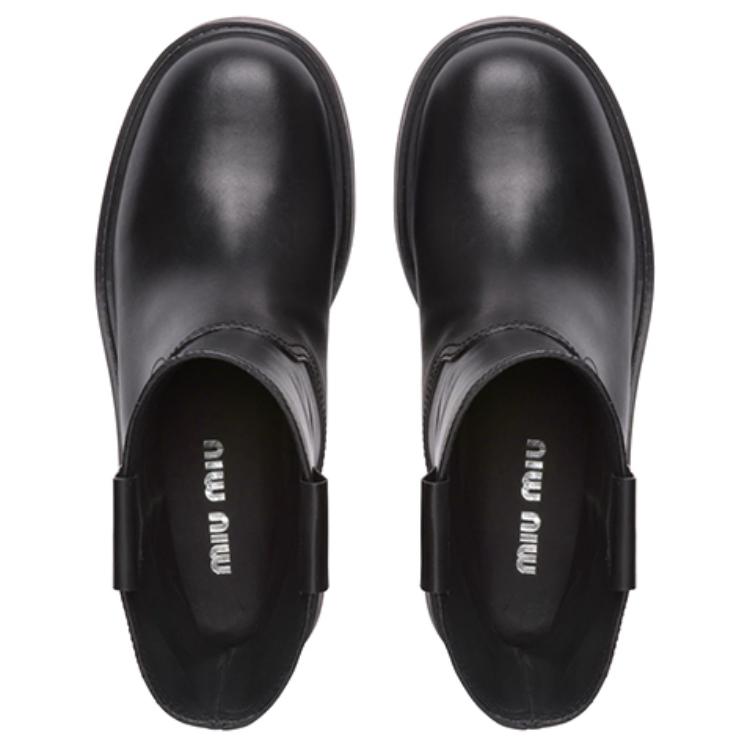 Purchase (W) ミュウミュウ シンプル黒レザーアンクルブーツ
(Myuumyuu Shinpuru Kuro Rezaa Ankuru Buutsu) 5U613D_3AQP_F0002_F_045