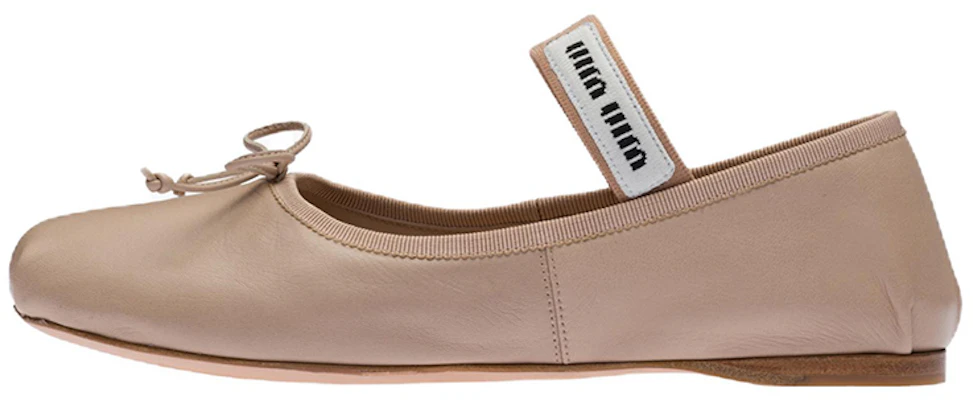 (Women) MIU MIU Leather Ballerinas 'Water Lily' 5F794D_XUU_F0NZ2_F_A005 Buy (Women) MIU MIU Leather Ballerinas 'Water Lily' 5F794D_XUU_F0NZ2_F_A005