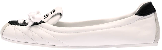 (Women) MIU MIU Leather Ballet Flats 'Black and White' 5F501D_MIW_F0964_F_005 (Women) MIU MIU Leather Ballet Flats 'Black and White' 5F501D_MIW_F0964_F_005