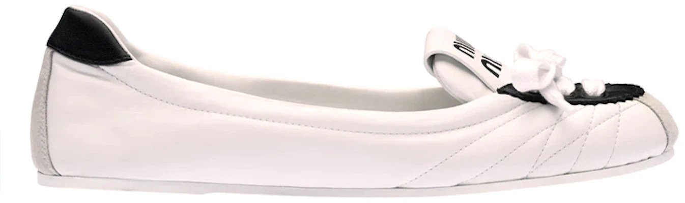 (W) Ballerines en Cuir MIU MIU ''Noir et Blanc'' 5F501D_MIW_F0964_F_005 Order (W) Ballerines en Cuir MIU MIU ''Noir et Blanc'' 5F501D_MIW_F0964_F_005
