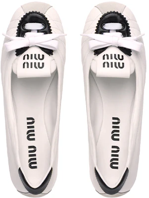 (W) Ballerines en Cuir MIU MIU ''Noir et Blanc'' 5F501D_MIW_F0964_F_005 Shop (W) Ballerines en Cuir MIU MIU ''Noir et Blanc'' 5F501D_MIW_F0964_F_005