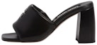 Buy (W) MIU MIU Selipar Tumit Blok Kulit 'Hitam' 5XX614_011_F0002_F_085
