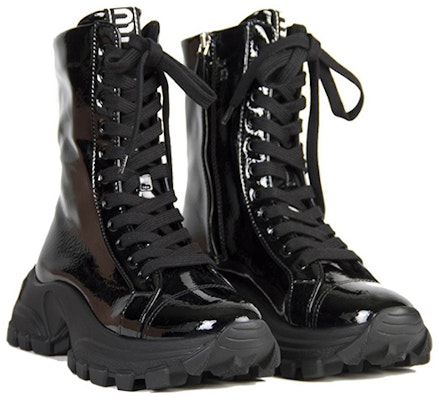 (W) Botas de Tobillo con Tacón Grueso de Cuero MIU MIU 'Negro'. 5U185D_3LBK_F_0002 Order (W) Botas de Tobillo con Tacón Grueso de Cuero MIU MIU 'Negro'. 5U185D_3LBK_F_0002