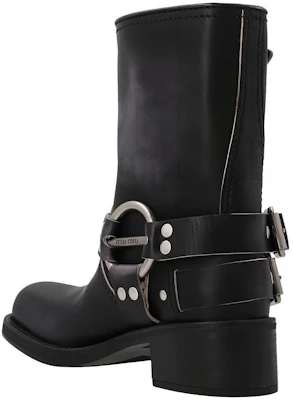 (W) 미우미우 블랙 레더 버클 부츠 (Miumiu Black Leather Buckle Boots) 5U845D_3F33_F0002 Purchase (W) 미우미우 블랙 레더 버클 부츠 (Miumiu Black Leather Buckle Boots) 5U845D_3F33_F0002