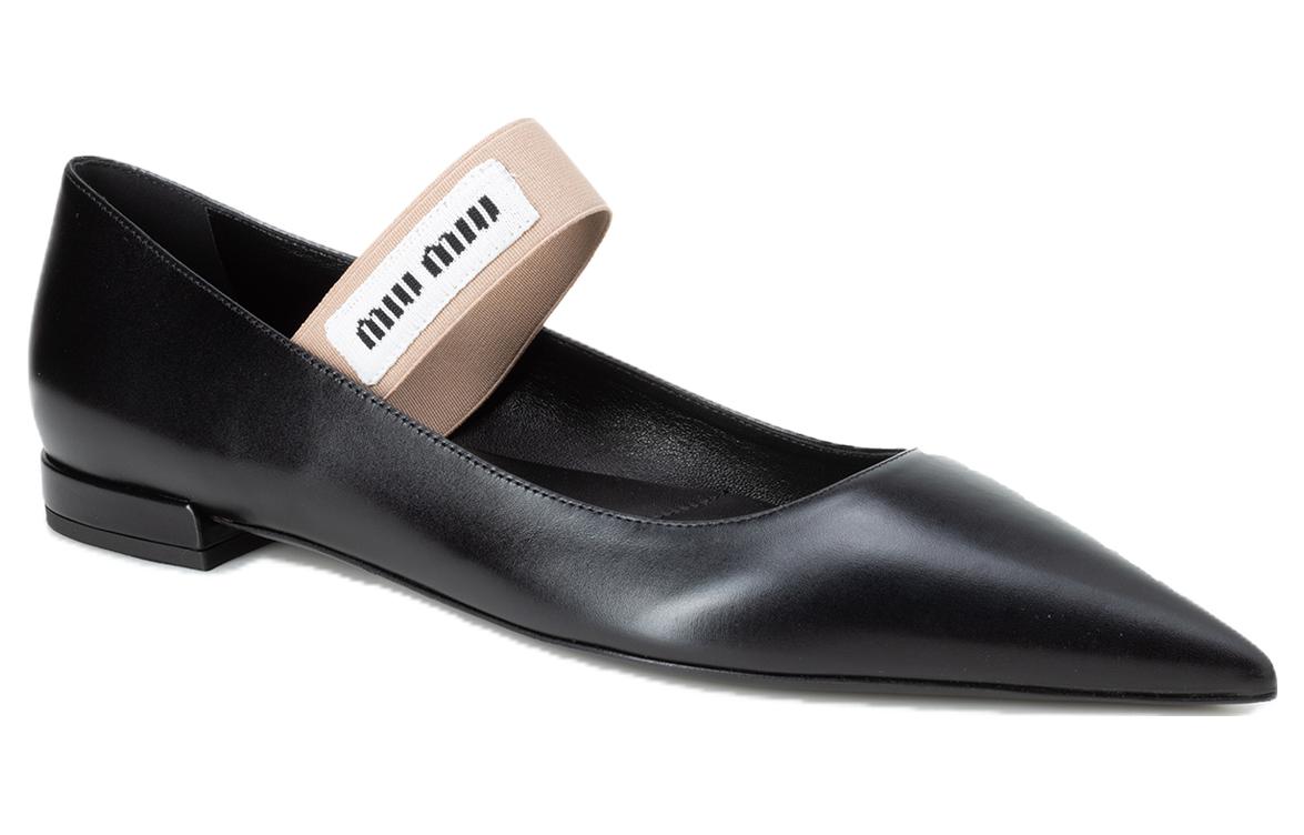 Order (W) Zapatos Casuales de Cuero MIU MIU 'Moda Confort Negro' 5F930D_3AQO_FM010_F_009L