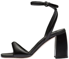 (Women) MIU MIU Leather Chunky-Heel Buckle Slide 'Black' 5X910D_011_F0002_F_085 (Women) MIU MIU Leather Chunky-Heel Buckle Slide 'Black' 5X910D_011_F0002_F_085