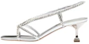 Buy (W) MIU MIU Leren Kristallen Fashion Sandalen ''Zilver'' 5X541D_3L1N_F0118_F_055