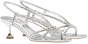 Lookbook (W) MIU MIU Leren Kristallen Fashion Sandalen ''Zilver'' 5X541D_3L1N_F0118_F_055