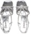 (W) Sandal Fesyen Kristal Kulit MIU MIU 'Perak' 5X541D_3L1N_F0118_F_055