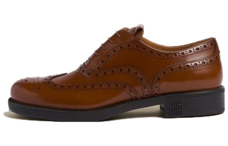 (Women) MIU MIU Leather Derby 'Tobacco' 5E038E_055_F0005_F_M030