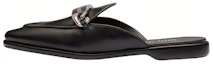 Buy (Women) MIU MIU Leather Fashion Slide 'Black' 'Logo Carved Chain' 5D867D_011_F0002_F_015