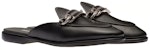(Women) MIU MIU Leather Fashion Slide 'Black' 'Logo Carved Chain' 5D867D_011_F0002_F_015