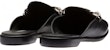 (Women) MIU MIU Leather Fashion Slide 'Black' 'Logo Carved Chain' 5D867D_011_F0002_F_015