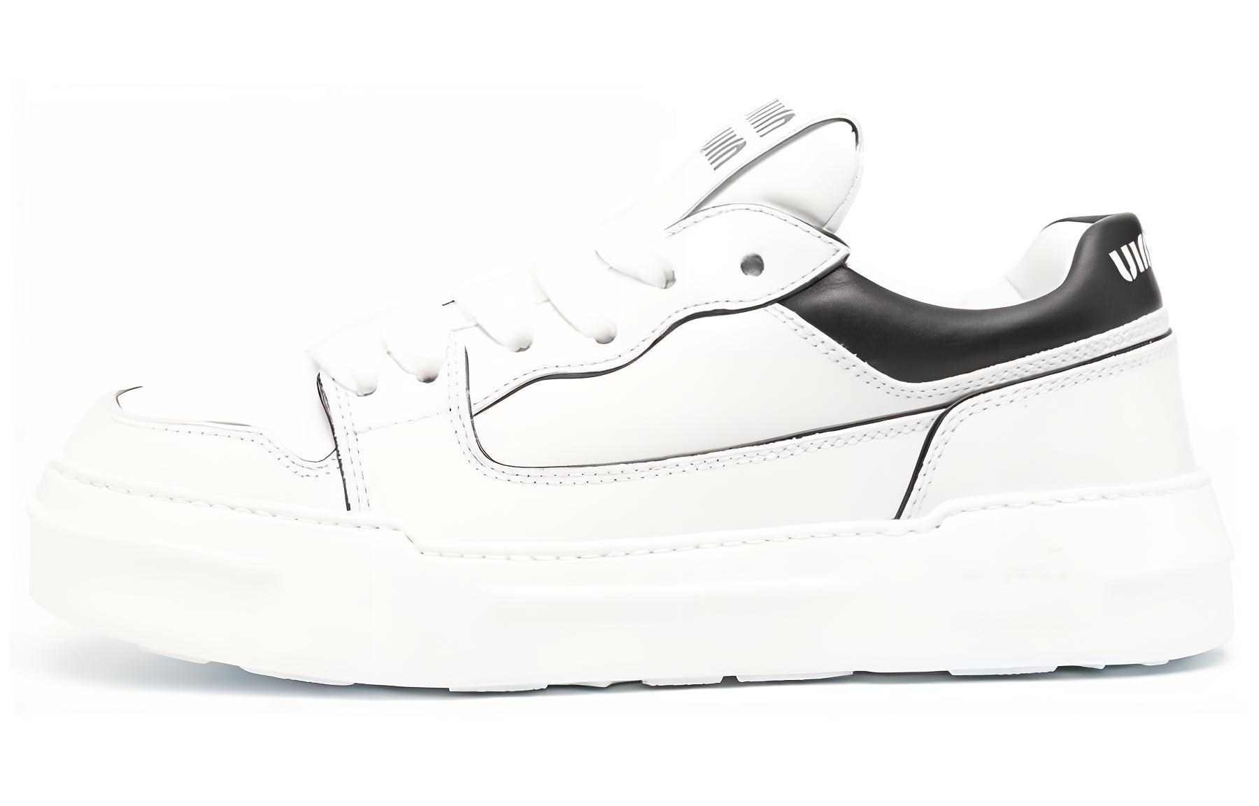 (Women) MIU MIU Leather Fashion Sneaker 'Black and White' 5E838D_A21_F0964_F_005