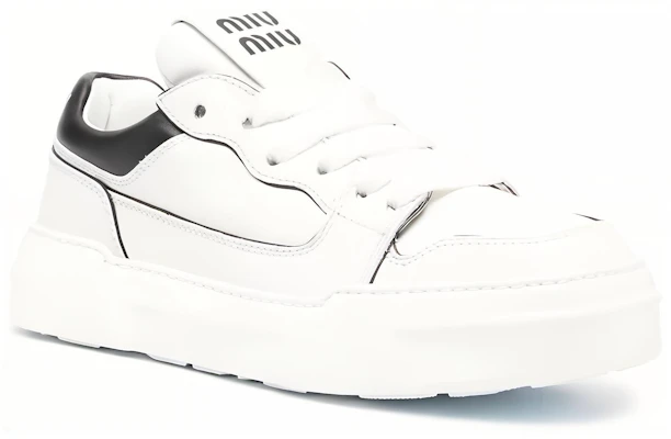 (W) Sneaker in Pelle MIU MIU ''Nero e Bianco'' 5E838D_A21_F0964_F_005 Lookbook (W) Sneaker in Pelle MIU MIU ''Nero e Bianco'' 5E838D_A21_F0964_F_005