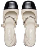 Shop (Women) MIU MIU Leather High-Heel 'Ivory' 5I460D_3L4I_F0A72_F_DX35
