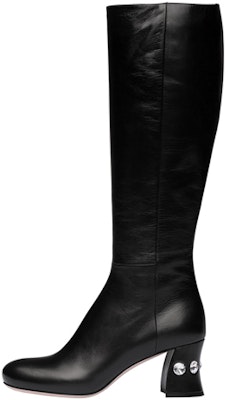 (W) MIU MIU But Kasut Tumit Tinggi Kulit Hitam 6.5cm Heel 5W673C_XUV_F0002_F_065 Buy (W) MIU MIU But Kasut Tumit Tinggi Kulit Hitam 6.5cm Heel 5W673C_XUV_F0002_F_065