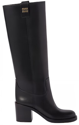 (W) 미우미우 가죽 하이탑 부츠 (심플 블랙) 5W967D_070_F0002_F_075 Order (W) 미우미우 가죽 하이탑 부츠 (심플 블랙) 5W967D_070_F0002_F_075