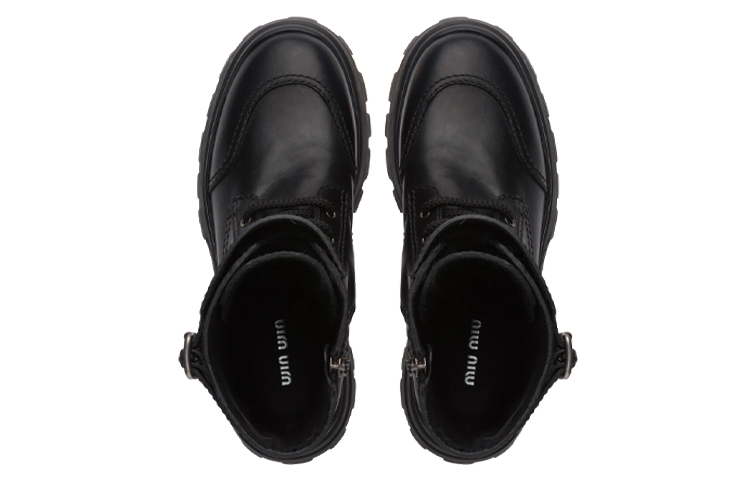 Shop (W) MIU MIU Leder High-Top-Sneaker ''Schwarz'' 5U296D_3KL9_F0002_F_030