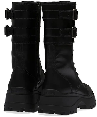 (W) MIU MIU Leder High-Top-Sneaker ''Schwarz'' 5U296D_3KL9_F0002_F_030 Purchase (W) MIU MIU Leder High-Top-Sneaker ''Schwarz'' 5U296D_3KL9_F0002_F_030