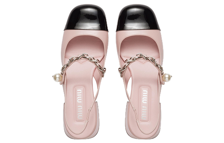 Shop (W) ミュウミュウ パールチェーンヒール (Miumiu Pāru Chēn Hīru) 5I460D_3L4I_F054Z_F_DX35