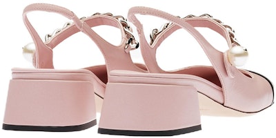 (W) MIU MIU High Heels Kulit 'Metal Chain Pink Pearl' 5I460D_3L4I_F054Z_F_DX35 Purchase (W) MIU MIU High Heels Kulit 'Metal Chain Pink Pearl' 5I460D_3L4I_F054Z_F_DX35