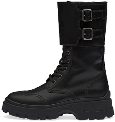 (Women) MIU MIU Leather High-Top Sneakers 'Black' 5U296D_3KL9_F0002_F_030 Buy (Women) MIU MIU Leather High-Top Sneakers 'Black' 5U296D_3KL9_F0002_F_030