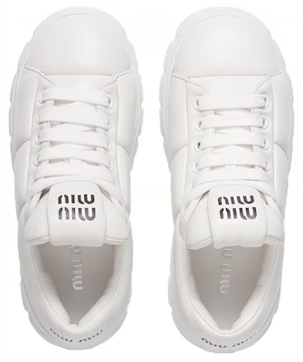 (Women) MIU MIU Leather Lace-Up 'Fashion White' 5E876D_038_F0009_F_050 Lookbook (Women) MIU MIU Leather Lace-Up 'Fashion White' 5E876D_038_F0009_F_050