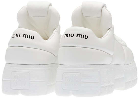 (Women) MIU MIU Leather Lace-Up 'Fashion White' 5E876D_038_F0009_F_050 Shop (Women) MIU MIU Leather Lace-Up 'Fashion White' 5E876D_038_F0009_F_050