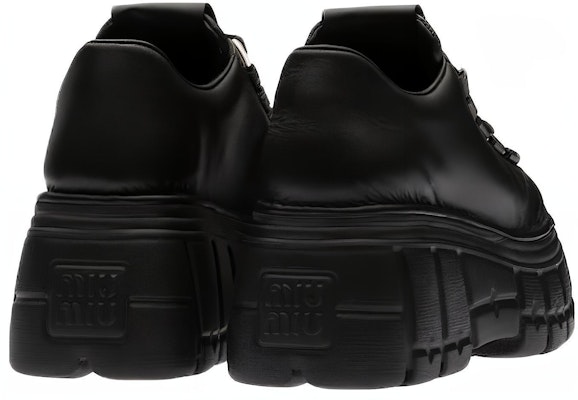 (Women) MIU MIU Leather Lace-Up Derby 'Black Platform' 5E679D_A21_F0002_F_085 Shop (Women) MIU MIU Leather Lace-Up Derby 'Black Platform' 5E679D_A21_F0002_F_085