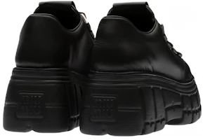 Shop (W) Derby MIU MIU en Cuir à Lacets ''Plateforme Noire'' 5E679D_A21_F0002_F_085