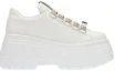 Order (W) MIU MIU Zapatos Derby de Cuero con Plataforma Blanca 5E679D_A21_F0009_F_085