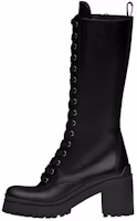 (Women) MIU MIU Leather Lace-Up Boots 'Black' 5W227D_3KL9_F0002_F_080 (Women) MIU MIU Leather Lace-Up Boots 'Black' 5W227D_3KL9_F0002_F_080