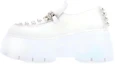Buy (W) MIU MIU Leren Plateau Loafer ''Wit'' 5D678D_3J2Y_F0009_F_085
