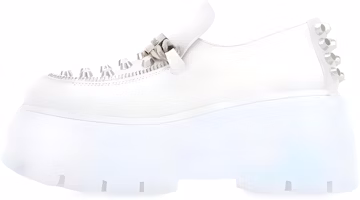 (Women) MIU MIU Leather Loafer Platform 'White' 5D678D_3J2Y_F0009_F_085 (Women) MIU MIU Leather Loafer Platform 'White' 5D678D_3J2Y_F0009_F_085