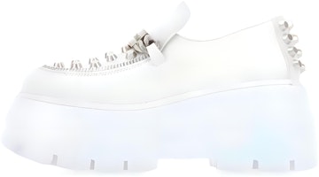 (Women) MIU MIU Leather Loafer Platform 'White' 5D678D_3J2Y_F0009_F_085 (Women) MIU MIU Leather Loafer Platform 'White' 5D678D_3J2Y_F0009_F_085
