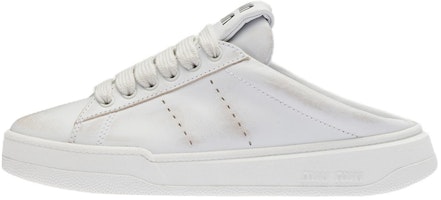 (Women) MIU MIU Leather Low-Top Lace-Up 'White Fashion' 5E915D_3G63_F0009_F_005 (Women) MIU MIU Leather Low-Top Lace-Up 'White Fashion' 5E915D_3G63_F0009_F_005