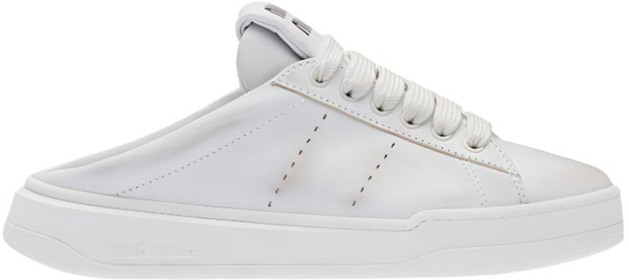 (W) 미우미우 화이트 가죽 로우탑 스니커즈 5E915D_3G63_F0009_F_005 Order (W) 미우미우 화이트 가죽 로우탑 스니커즈 5E915D_3G63_F0009_F_005