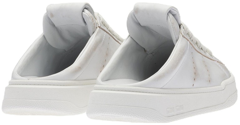 (W) 미우미우 화이트 가죽 로우탑 스니커즈 5E915D_3G63_F0009_F_005 Shop (W) 미우미우 화이트 가죽 로우탑 스니커즈 5E915D_3G63_F0009_F_005