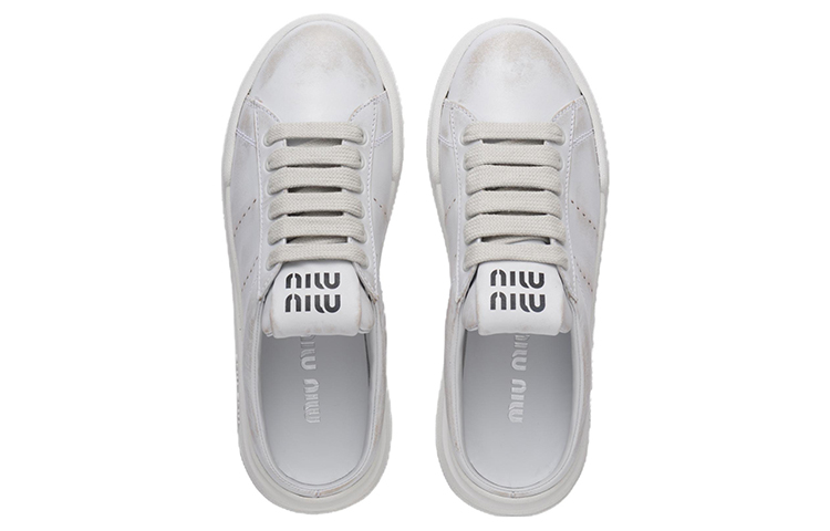 Purchase (W) MIU MIU Kulit Low-Top Lace-Up 'White Fashion' 5E915D_3G63_F0009_F_005