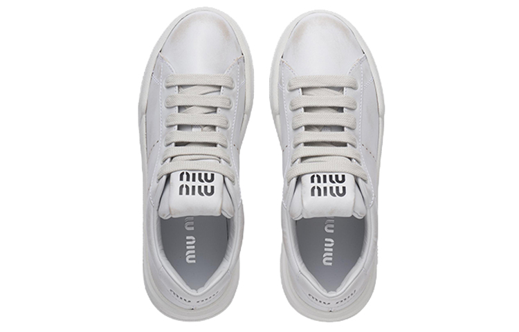 Purchase (W) MIU MIU Sepatu Kulit Low Top 'White Fashion' 5E916D_3G63_F0009_F_005