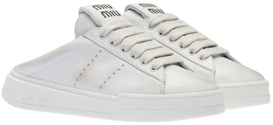 (W) MIU MIU Sepatu Kulit Rendah 'White Fashion' 5E915D_3G63_F0009_F_005 Order (W) MIU MIU Sepatu Kulit Rendah 'White Fashion' 5E915D_3G63_F0009_F_005