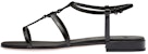 (Women) MIU MIU Leather Open-Toe Flat 'Fashion Sandal Black' 5X896D_XUW_F0002_F_010